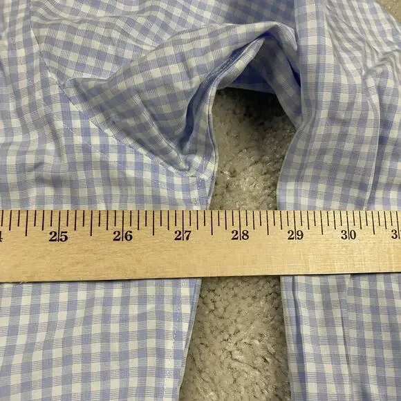 Brooks Brothers Shirt Mens 17.5 34 Madison Non Iron Gingham Check Dress Shirt - Picture 6 of 8